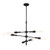 D231M-IS-MB - Louise 28.5" 6-Light Island Matte Black 120V - Designers Fountain