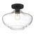 D249M-SF-MB - Emma 12" 1-Light Matte Black Semi-Flush Mount - Designers Fountain