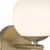 D251H-WS-BG - Moon Breeze 8.25" 1-Light Brushed Gold Wall Sconce 60W - Designer Fountain