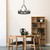 D254C-10CH-BK - Carousel 18" 10-Light Black Chandelier 120V - Designers Fountain