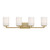 D257M-4B-BG - Leavenworth 33" 4-Light Brushed Gold Vanity Light - Designer Fountain