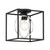D260M-SF-MB - Kew Gardens 10" 1-Light Semi-Flush Ceiling Light Matte Black - Designers Fountain