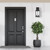 D265M-8EW-BK - Blueberry Trail 19.5" 2-Light Outdoor Wall Lantern Black - Designers Fountain