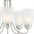 D267M-5CH-BN - Malone 20" 5-Light Brushed Nickel Chandelier - Designers Fountain