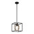 D276M-8P-MB - Kew Gardens 8.5" Matte Black 1-Light Pendant Convertible - Designers Fountain