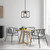 D276M-8P-MB - Kew Gardens 8.5" Matte Black 1-Light Pendant Convertible - Designers Fountain