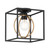 D276M-SF-MB - Kew Gardens 10" 1-Light Matte Black Semi-Flush Mount - Designers Fountain