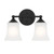 D278M-2B-MB - Bronson 13.25" 2-Light Matte Black Vanity with Frosted Glass - Designers Fountain