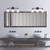 D278M-3B-MB - Bronson 23" 3-Light Vanity Matte Black 3-Light - Designers Fountain