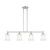 D278M-IS-BN - Bronson 34" 4-Light Brushed Nickel Island Chandelier - Designers Fountain