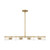 D279M-IS-BG - Latitude 40.25" 4-Light Island Pendant Brushed Gold - Designers Fountain