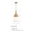 D281M-10P-BG - Ava 10" 1-Light Brushed Gold Pendant 60W - Designers Fountain