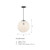 D282M-14P-MB - Circo 14" 1-Light Matte Black Globe Pendant 60W - Designers Fountain