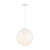 D282M-14P-MW - Circo 14" 1-Light Matte White Pendant with Art Glass Shade - Designers Fountain