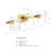 D284C-3B-BG - 24.25in 3-Light Vanity Light Brushed Gold - Designer Fountain