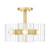 D284C-SF-BG - Aries 15 in 3-Light Semi-Flush - Designer Fountain