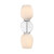 D289M-2WS-PN - 2-Light Wall Sconce Polished Nickel - Designer Fountain