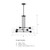 D290C-6CH-MB - Norro 33.5" 6-Light Matte Black Chandelier - Designers Fountain