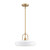 D295M-14P-MW - Odea 14" 1-Light Pendant Matte White 60W - Designers Fountain