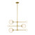 D296C-3CH-BG - Teatro 28" 3-Light Brushed Gold Chandelier 60W - Designer Fountain