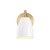 D300M-WS-BG - Biba 8" Brushed Gold Wall Sconce - Designer Fountain