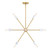 D304C-8CH-BG - 28" 8-Light Star Dust Chandelier Brushed Gold - Designers Fountain