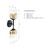 D305M-15P-MB - 15.75" 1-Light Pendant Matte Black - Designer Fountain