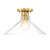 D307M-SF-BG - Leena 14" 1-Light Semi-Flush Mount Brushed Gold 60W - Designers Fountain