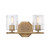 D309M-2B-OSB - 16" 2-Light Haven Vanity Old Satin Brass - Designers Fountain