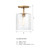 D309M-SF-OSB - 10" 1-Light Semi Flush Old Satin Brass - Designer Fountain