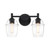 D310M-2B-MB - 16" 2-Light Vanity Matte Black - Designer Fountain
