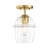 D310M-SF-BG - 7" Summer Jazz Semi-Flush Mount Brushed Gold - Designers Fountain