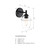 D310M-WS-MB - Summer Jazz 5.5" 1-Light Matte Black Wall Sconce - Designers Fountain