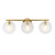 D311C-3B-BG - Sky Fall 25" 3-Light Vanity Brushed Gold 120V - Designers Fountain