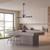 D314C-IS-MB - Skye 39.5" 8-Light Matte Black Island Pendant - Designers Fountain