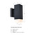 D317M-14EW-BK - 14in Outdoor Wall Sconce Black - Designer Fountain
