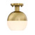 D321M-SF-BG - 8" Linden 1-Light Semi-Flush Mount Brushed Gold - Designers Fountain