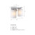 D338M-2B-BN - 16 in. 2-Light Brushed Nickel Vanity - Designer Fountain