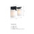 D338M-2B-MB - 16" 2-Light Bluestone Ridge Vanity Matte Black 60W - Designer Fountain