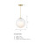 D342M-12P-BG - 12" 1-Light Pendant Brushed Gold - Designer Fountain