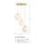 D342M-3CHB-BG - Pixie 28" 3-Light Brushed Gold Chandelier - Designers Fountain