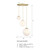 D342M-3CHD-BG - Pixie 3-Light Brushed Gold Chandelier 120V - Designers Fountain