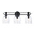 D343C-3B-MB - 24" 3-Light Matte Black Vanity - Designer Fountain