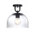 D343M-SF-MB - 11.75" 1-Light Semi Flush Matte Black - Designer Fountain