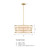 D344M-22P-GM - Aria Falls 22" 3-Light Drum Pendant Golden Mist - Designers Fountain