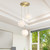 D345M-CANS-BG - Neva Brushed Gold 13.75" Ceiling Pan Canopy - Designers Fountain