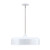 D346C-20P-MW - 8-Light 20 in Matte White Pendant - Designer Fountain