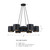 D353C-7CH-MB - 30in 7-Light Chandelier Matte Black - Designer Fountain