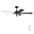 FR-DIN52F30-MB - Dines 52" Indoor Ceiling Fan 3000K Clear Glass Remote - Designer Fountain