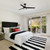 FS-CSN52RGB-MB - 52" Smart DC Ceiling Fan RGBWW with Remote - Designers Fountain